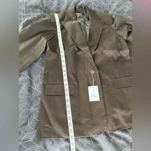 Victoria's Secret body by Victoria Blazer Suit brown Jacket sz 12 - Picture 10 of 11